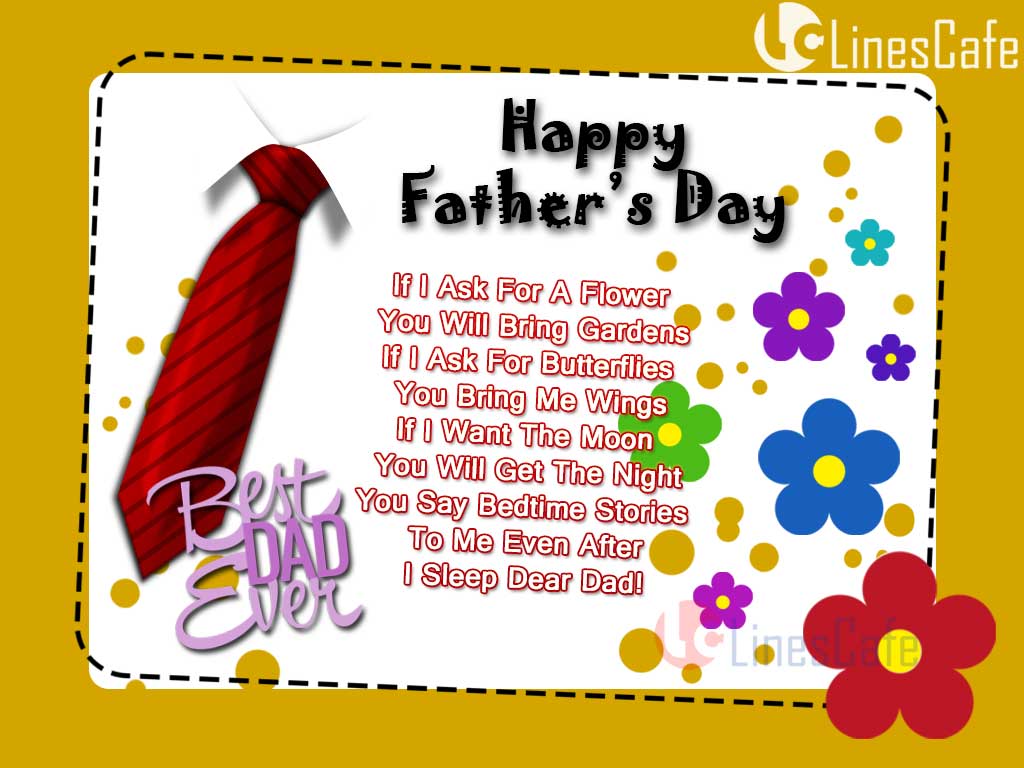 Greetings Images With Best Dad Ever Quotes For Wishing Happy Father's Day To Father, Friend, Family
