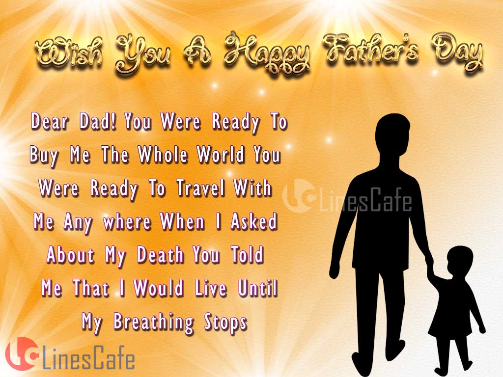 Heart Touching Cute Father's Day Quotes Pictures For Father's Day Wishes To Share In Facebook And Whatsapp